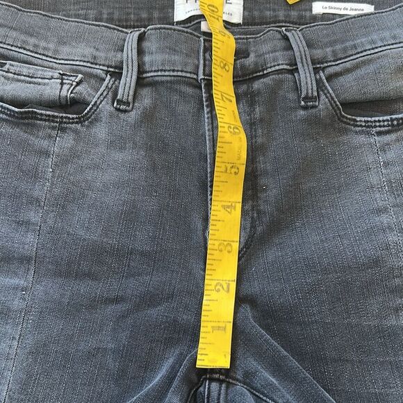 Frame Denim Women's washed Black Jeans size 30 le skinny de Jeanne - Picture 5 of 6